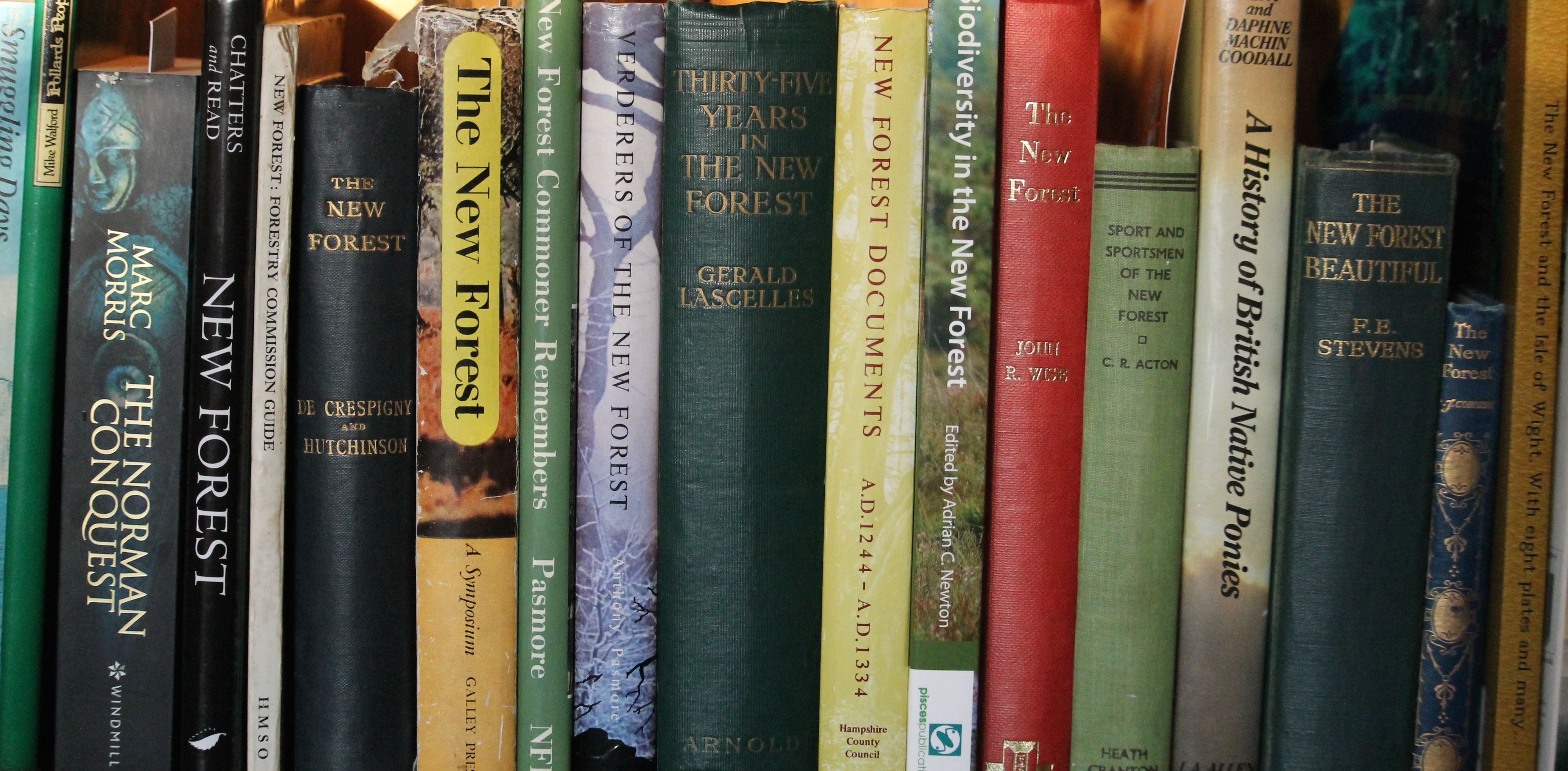 A sample of books on the New Forest.